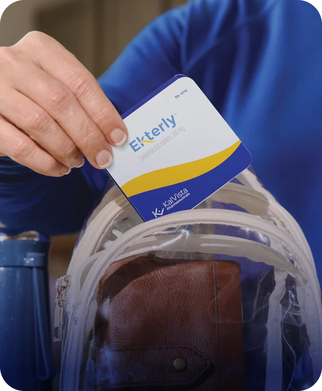 EKTERLY® (sebetralstat) 300 mg tablet packaging