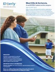 EKTERLY® (sebetralstat) caregiver profile, Hortencia and Ellis